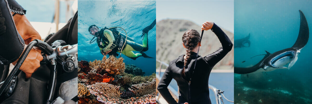 scuba diving on a liveaboard