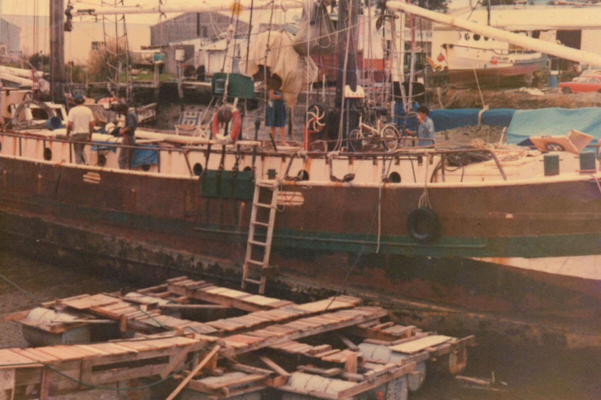historic sailboat