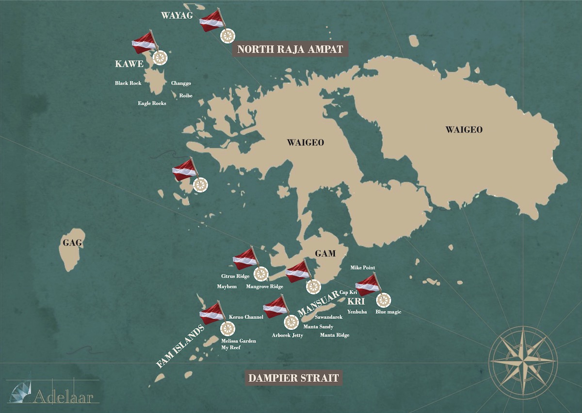 Dampier Strait & North Raja Ampat Dive Sites